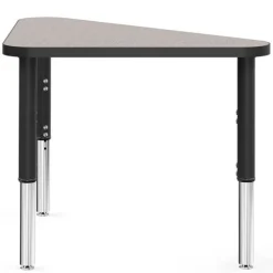 Classroom Set - 6 Triangle Synergy Student Desks and Stack Chairs