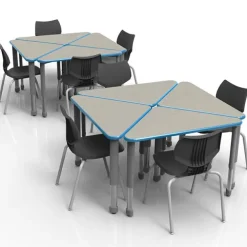 Classroom Set - 8 Wing Desks & Flavors Chairs