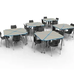 Classroom Set - 20 Wing Desks & Flavors Chairs