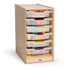 Clear Tray Rolling Storage Center