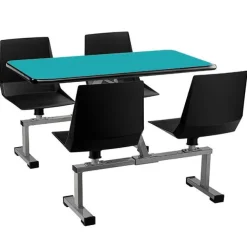 Cluster Swivel Booth with MDF Top