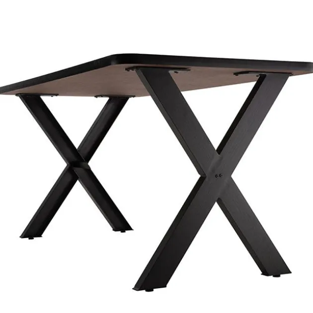 Collaborator Table w/ Gray Nebula Laminate Top (30'' x 72'' Rectangle)
