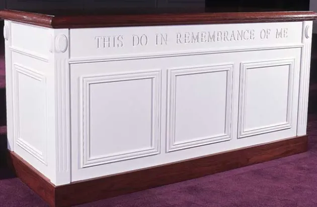 Colonial Style Closed Communion Table