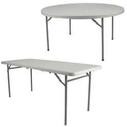 Comfort Max Fold In Half Plastic Folding Tables