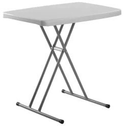 Commercialine Height Adjustable Personal Folding Table (20'' W x 30'' D)