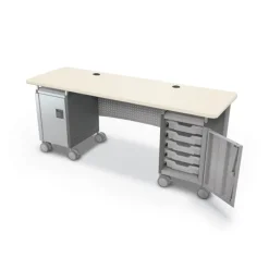 Compass Dual Cabinet Teacher Desks