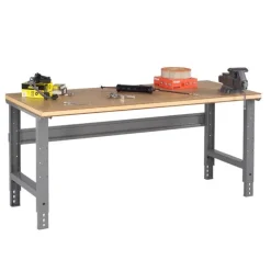 Compressed Wood Top Workbenches with Adjustable Legs