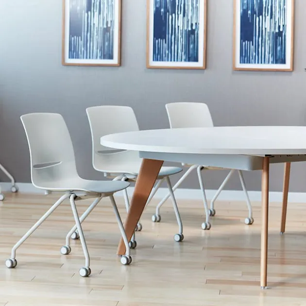 Connection Zone Wood Leg Conference Tables