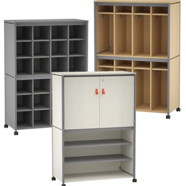 Constellate Double Mid Cluster Classroom Storage Cabinets