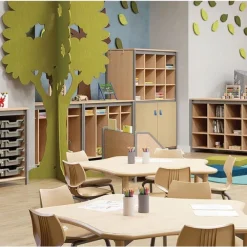 Constellate Double Mid Cluster Classroom Storage Cabinets