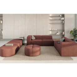 Conversa Collection 4-Seat Modular Lounge Seating & Occasional Table