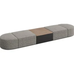 Conversa Collection 4-Seat Modular Lounge Seating & Occasional Table