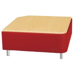 Corner Reception Table with Laminate Top