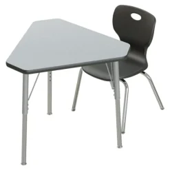 Corrella Height Adjustable Collaborative Desk Package w/ 24 Diamond Desks & 24 Chairs