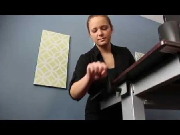 Crank Adjustable Stand Up Desk (60'' W)