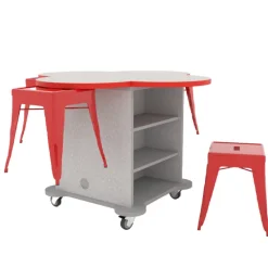 Creation Cube Storage Work Tables with Stools
