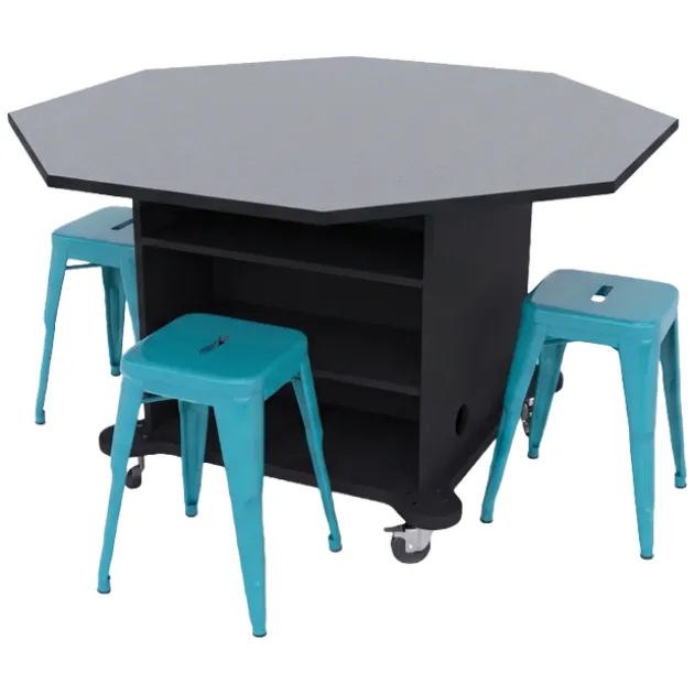 Creation Cube Storage Work Tables with Stools