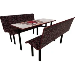 Customizable Booth Seating Cafeteria Table Unit (60'' W x 72'' L)