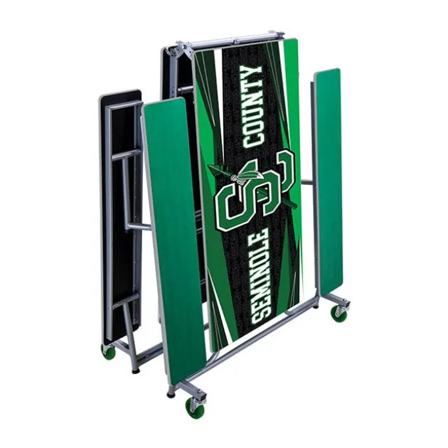Customizable Mobile Bench Cafeteria Table (10' L)