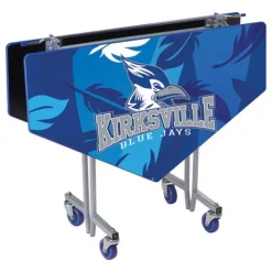 Customizable Mobile Cafeteria Table - 48'' Hexagonal