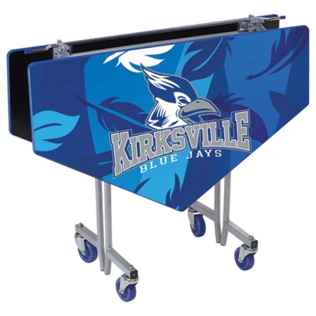 Customizable Mobile Cafeteria Table - 48'' Hexagonal