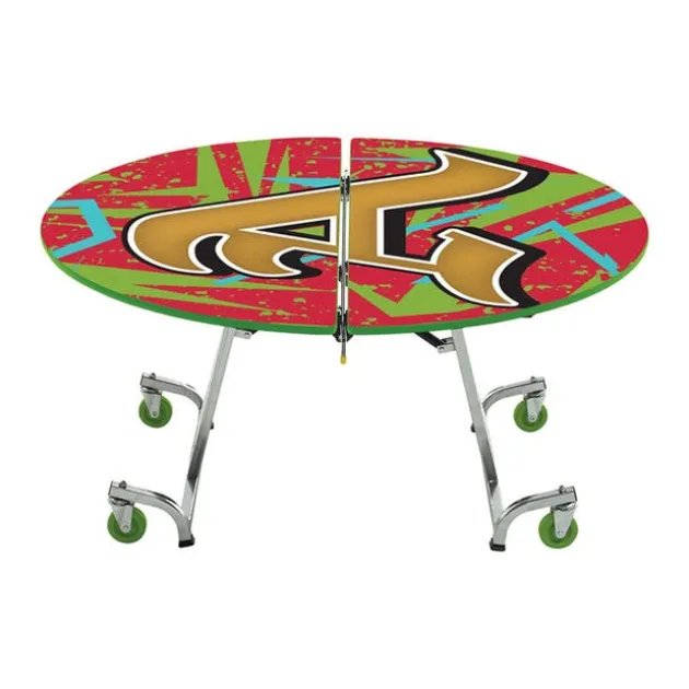 Customizable Mobile Cafeteria Table - 48'' Round