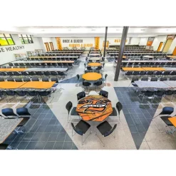 Customizable Mobile Cafeteria Table - 72'' Round