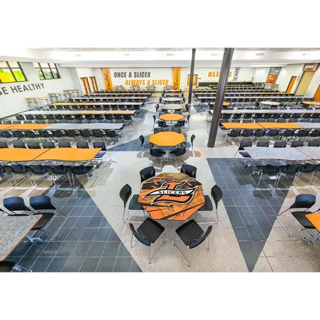 Customizable Mobile Cafeteria Table - 72'' Round
