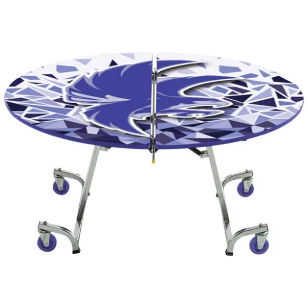 Customizable Mobile Cafeteria Table - 72'' Round