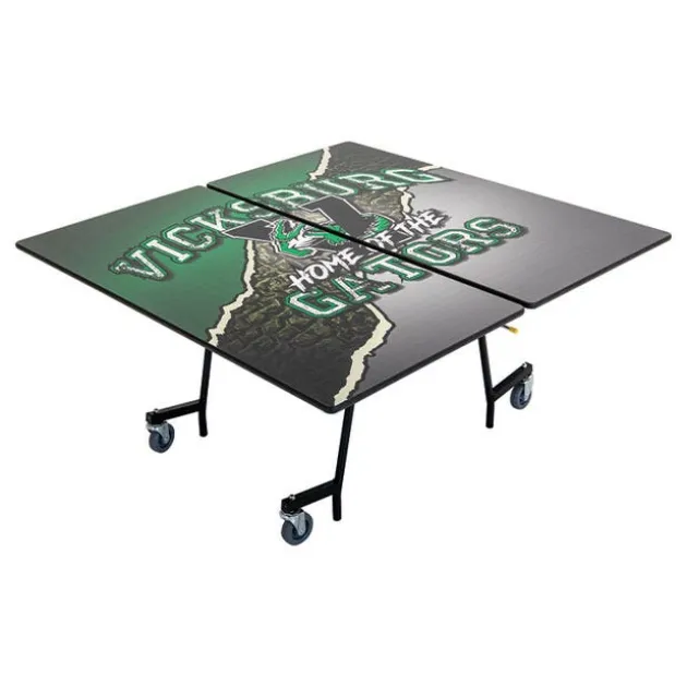 Customizable Mobile Cafeteria Table - 60'' Square