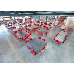 Customizable Mobile Cafeteria Table - 60'' Square