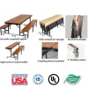 Customizable Mobile Cafeteria Convertible Bench Table - (8' L)