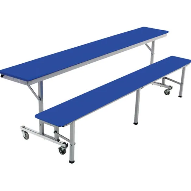 Customizable Mobile Cafeteria Convertible Bench Table - (8' L)