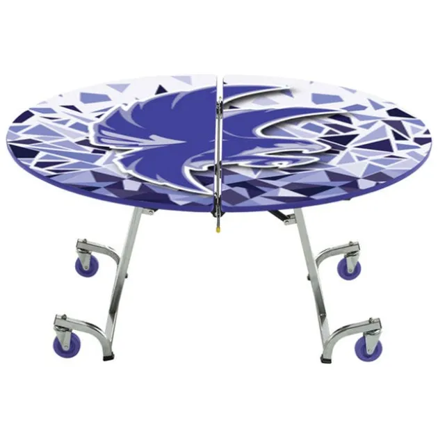 Customizable Mobile Cafeteria Table - 60'' Round