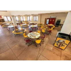 Customizable Mobile Cafeteria Table - 60'' Round