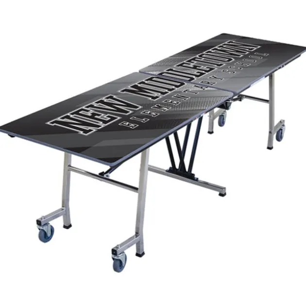 Customizable Mobile Rectangle Cafeteria Table - 8' L x 36'' W
