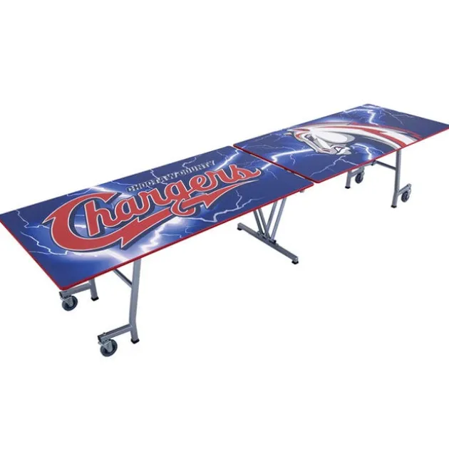 Customizable Mobile Rectangle Cafeteria Table - 10' L x 30'' W