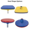 Customizable Mobile Stool Cafeteria Table - 12 Stools (12' L)