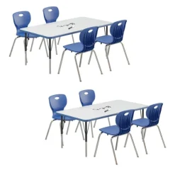 Deluxe Dry Erase Activity Table & Classic Student Chair Packages