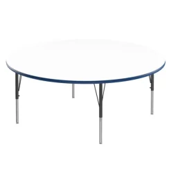Deluxe Dry Erase Activity Table & Classic Student Chair Packages (60" Round - 1 Table & 6 Chairs)