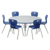 Deluxe HPL Activity Table & Classroom Student Chair Package (60" Round - 1 Table & 6 Chairs)