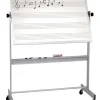 Deluxe Reversible White Board with Music Lines