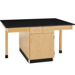 Double Face Science Tables with Storage