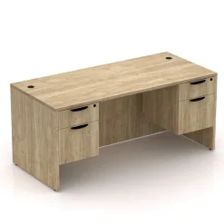 Double Pedestal Desk - 66"W x 30"D