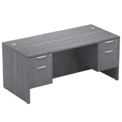 Double Pedestal Desk - 66"W x 30"D