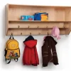 Double Row Wall Mount Coat Rack