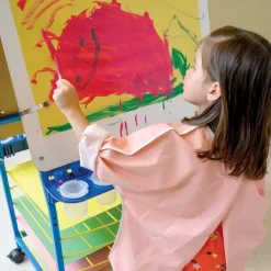 Double Sided Art Easel w/ Drying Rack and Tub Storage