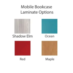 Double Sided Mobile Bookcase (36