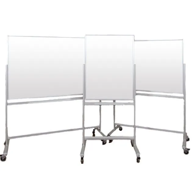 Double-Sided Mobile Magnetic Glass Marker Boards