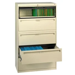 5 Drawer Lateral File Cabinet w/ Top Front Retractable Drawer
